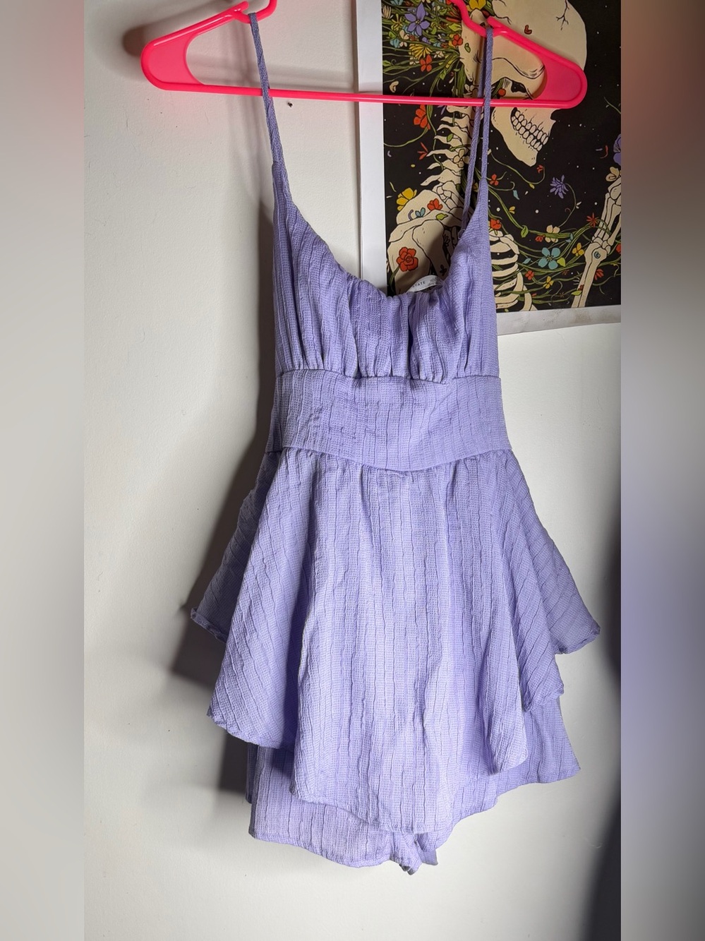 Altar'd State Lavender Tiered Romper